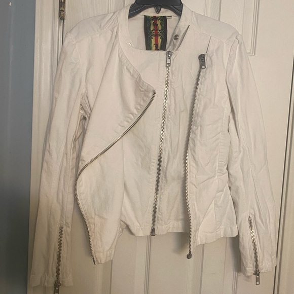 Rare EUC L.A.M.B. White Spring Asymmetrical Jacket - Picture 2 of 6